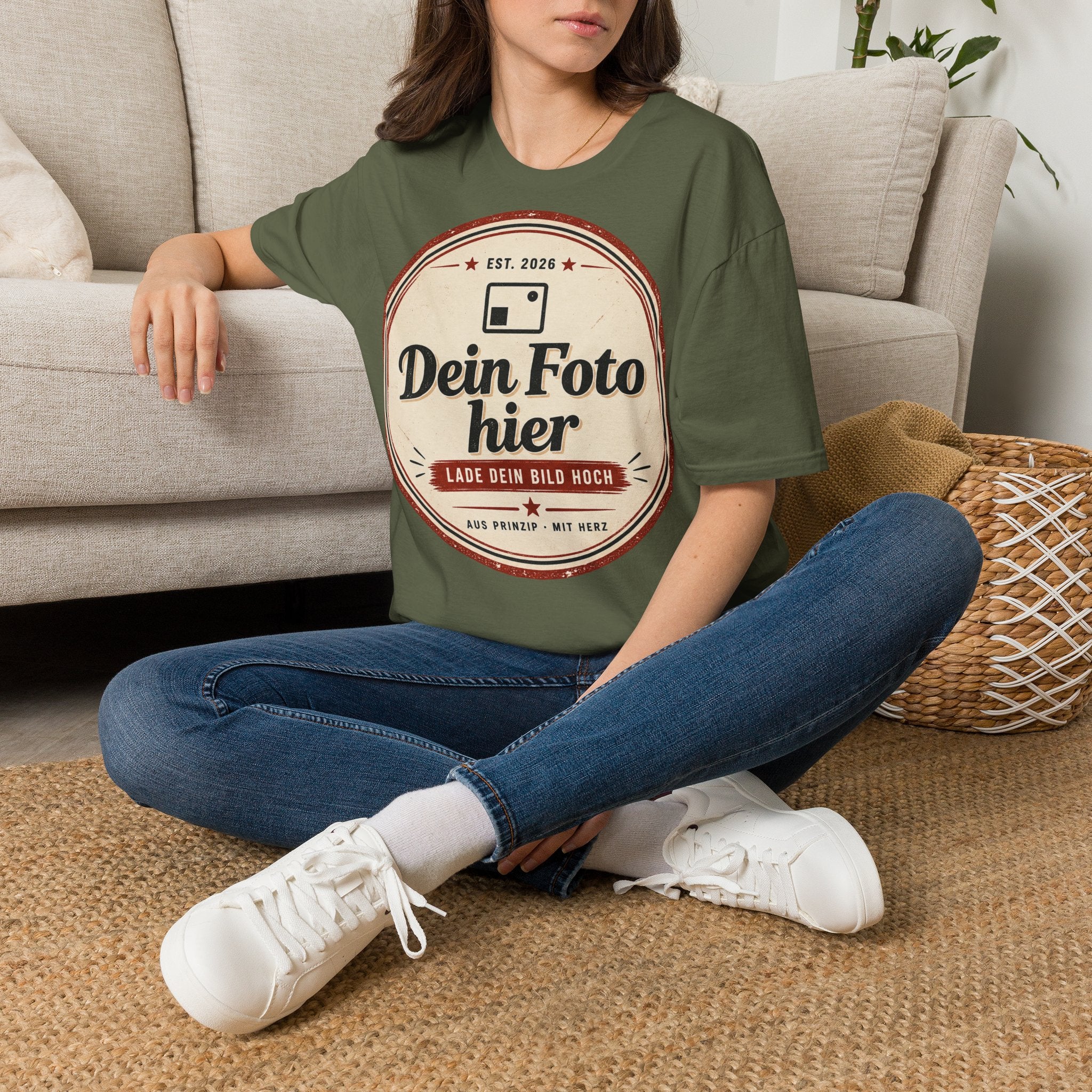T-Shirt personalized with your own design – Unisex Softstyle printed