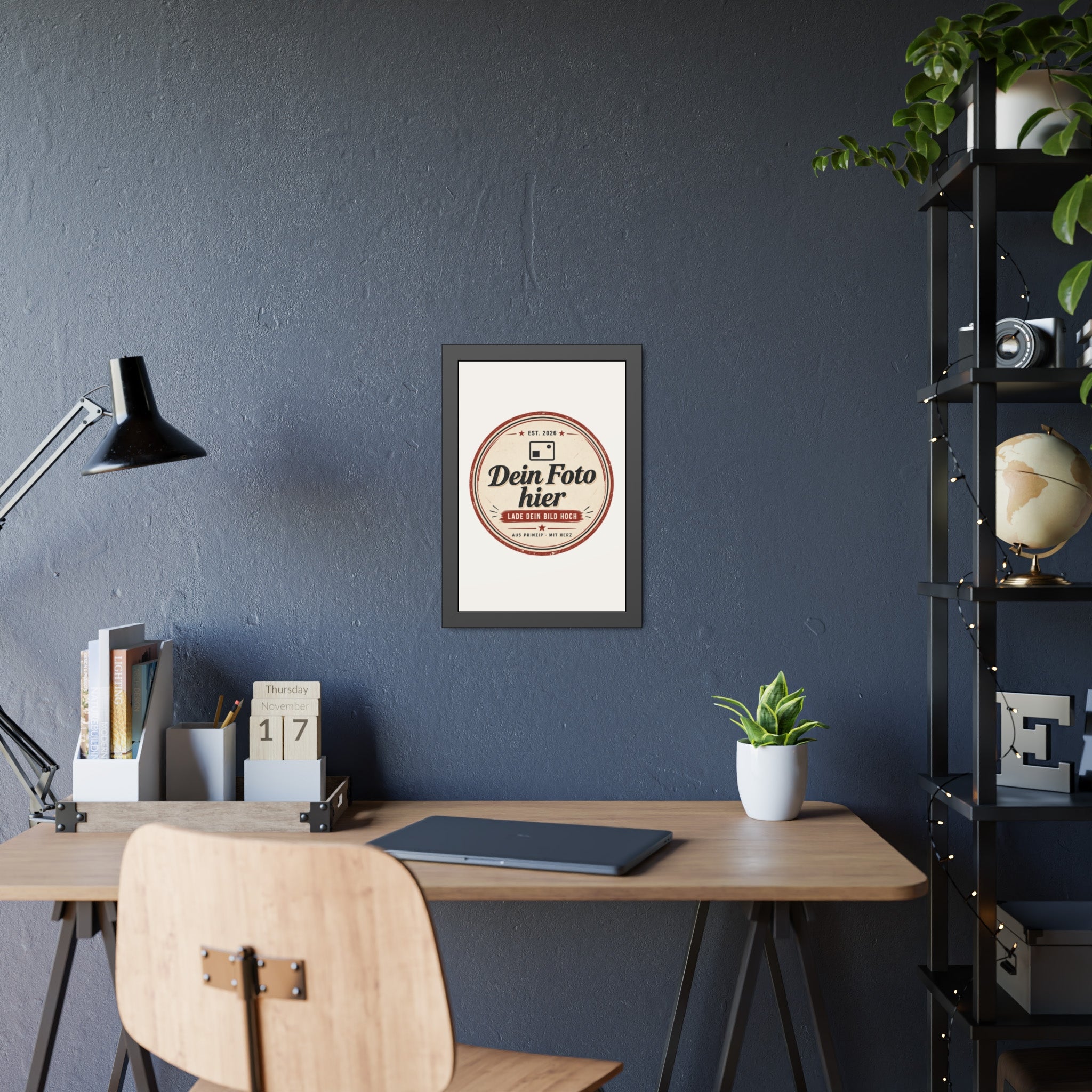 Personalised Poster with Frame – Black Photo Frame with Your Own Photo