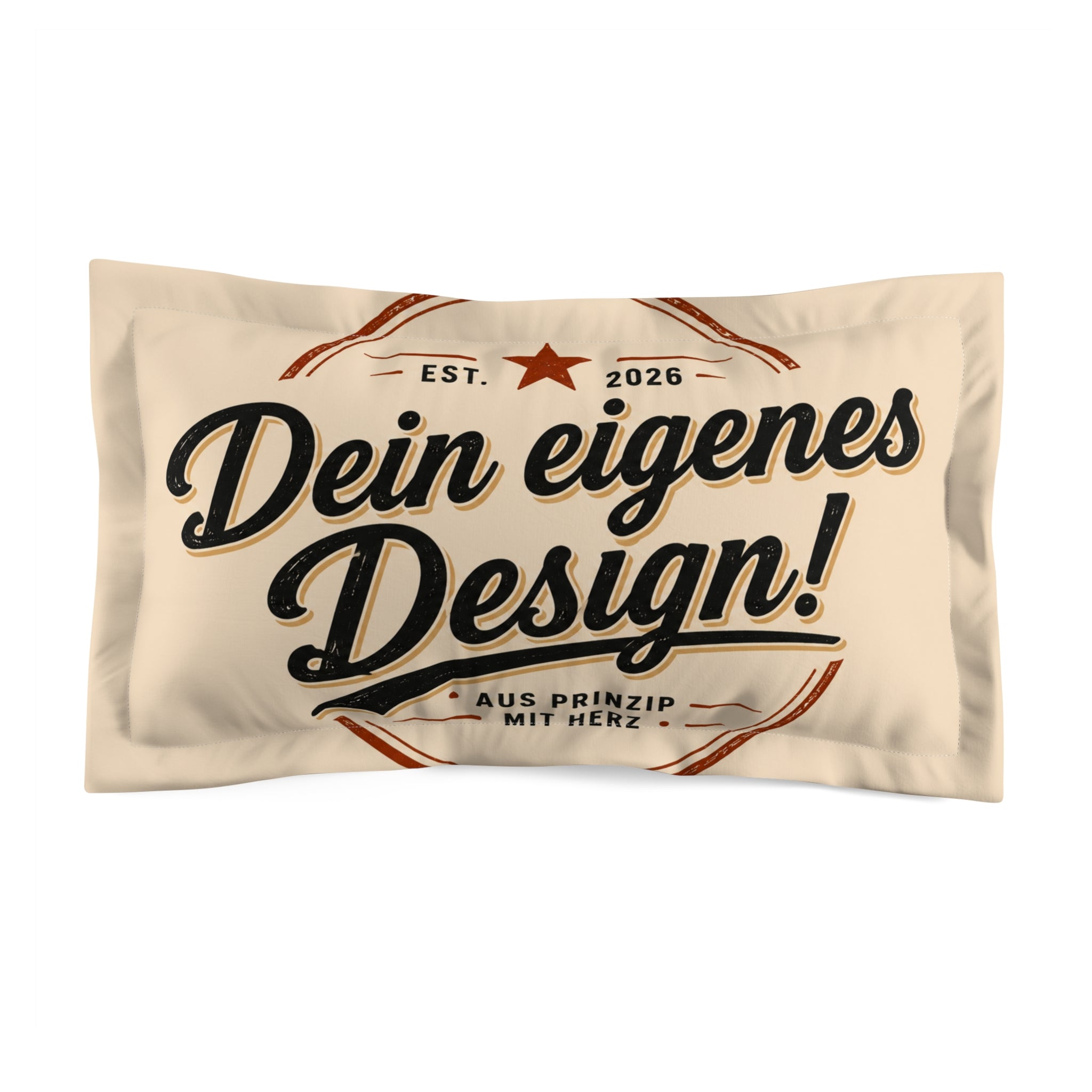 Microfiber Pillow Sham — "Dein eigenes Design!" Retro Custom Decorative Pillowcase