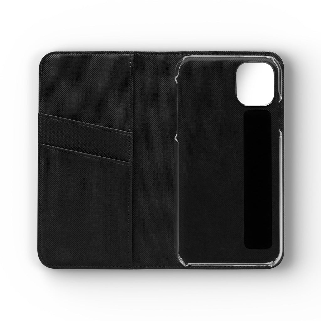 Flip Case Phone Wallet — "Dein eigenes Design!" Vintage Emblem