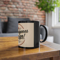 Schwarze Tasse personalisiert – Kaffeetasse 11oz mit eigenem Design bedrucken