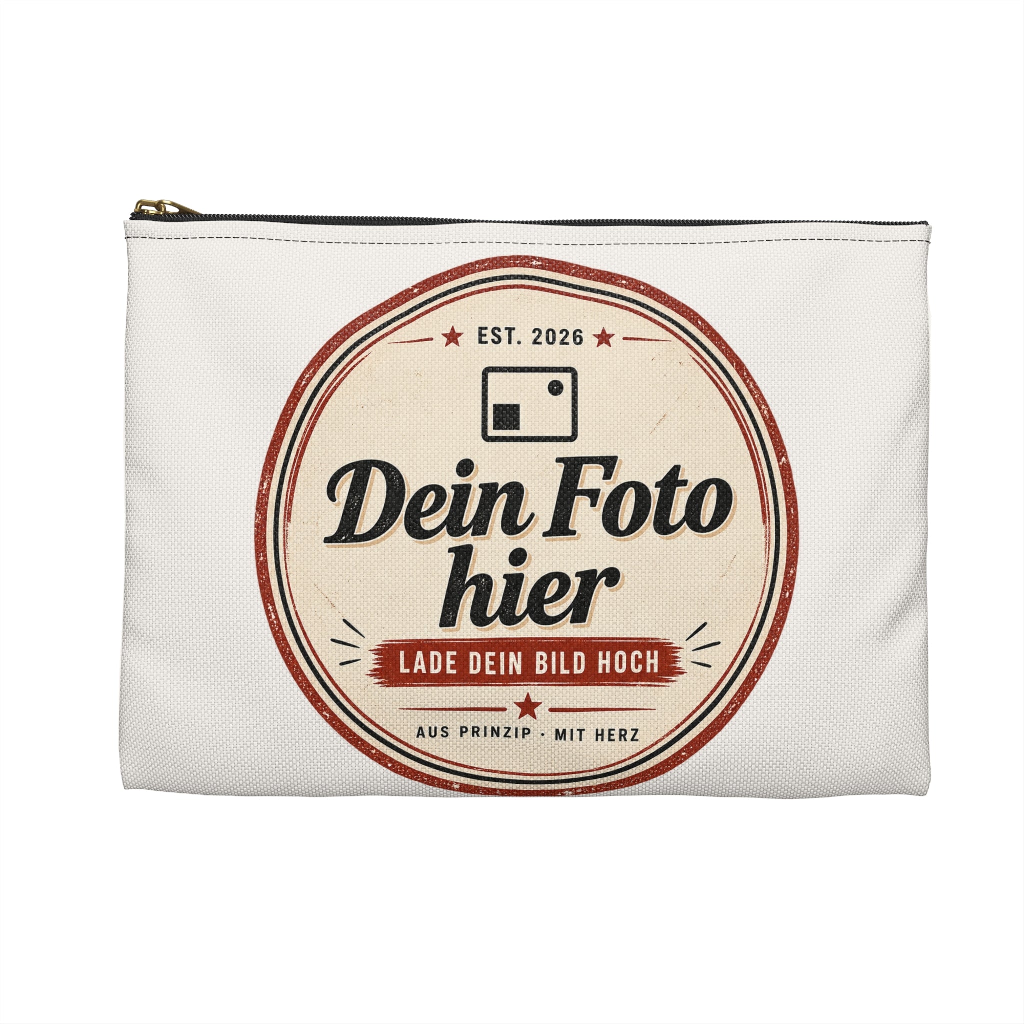 Zipper Pouch personalized with photo – Design your own cosmetic bag