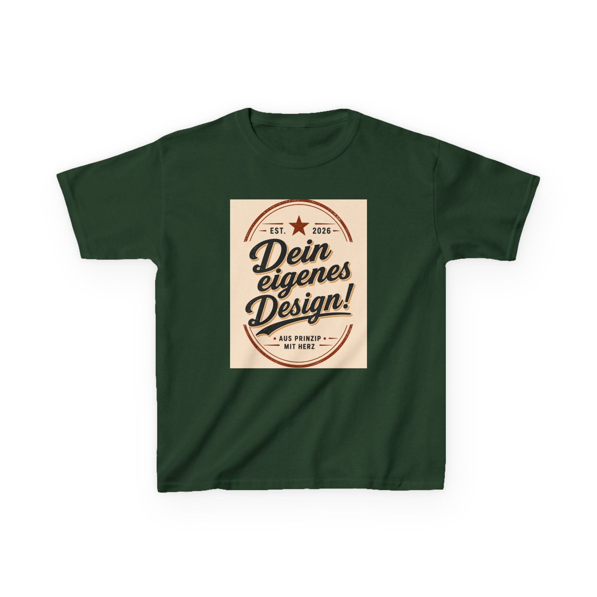 Kids T‑Shirt — "Dein eigenes Design!" Vintage Badge Graphic