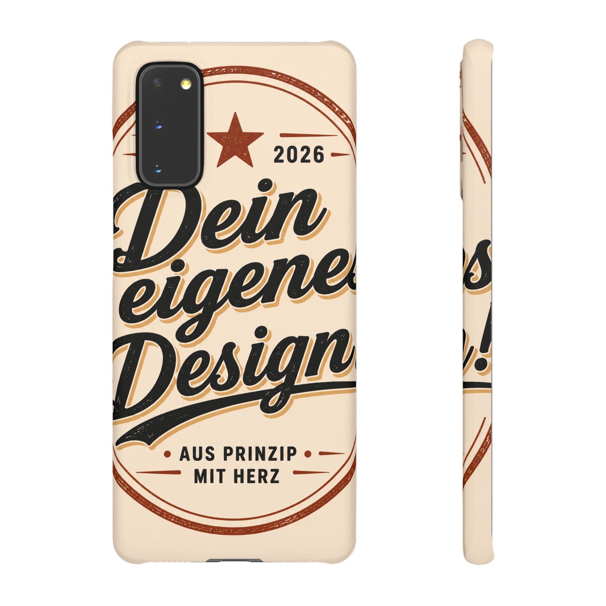 Phone Case — Retro "Dein eigenes Design" Customizable Snap Case