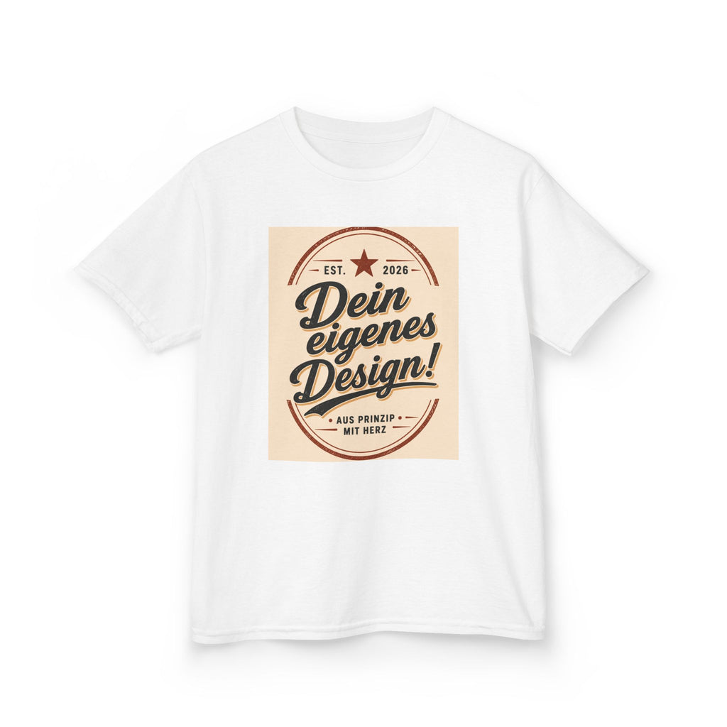 Kids T‑Shirt — "Dein eigenes Design!" Vintage Badge Graphic