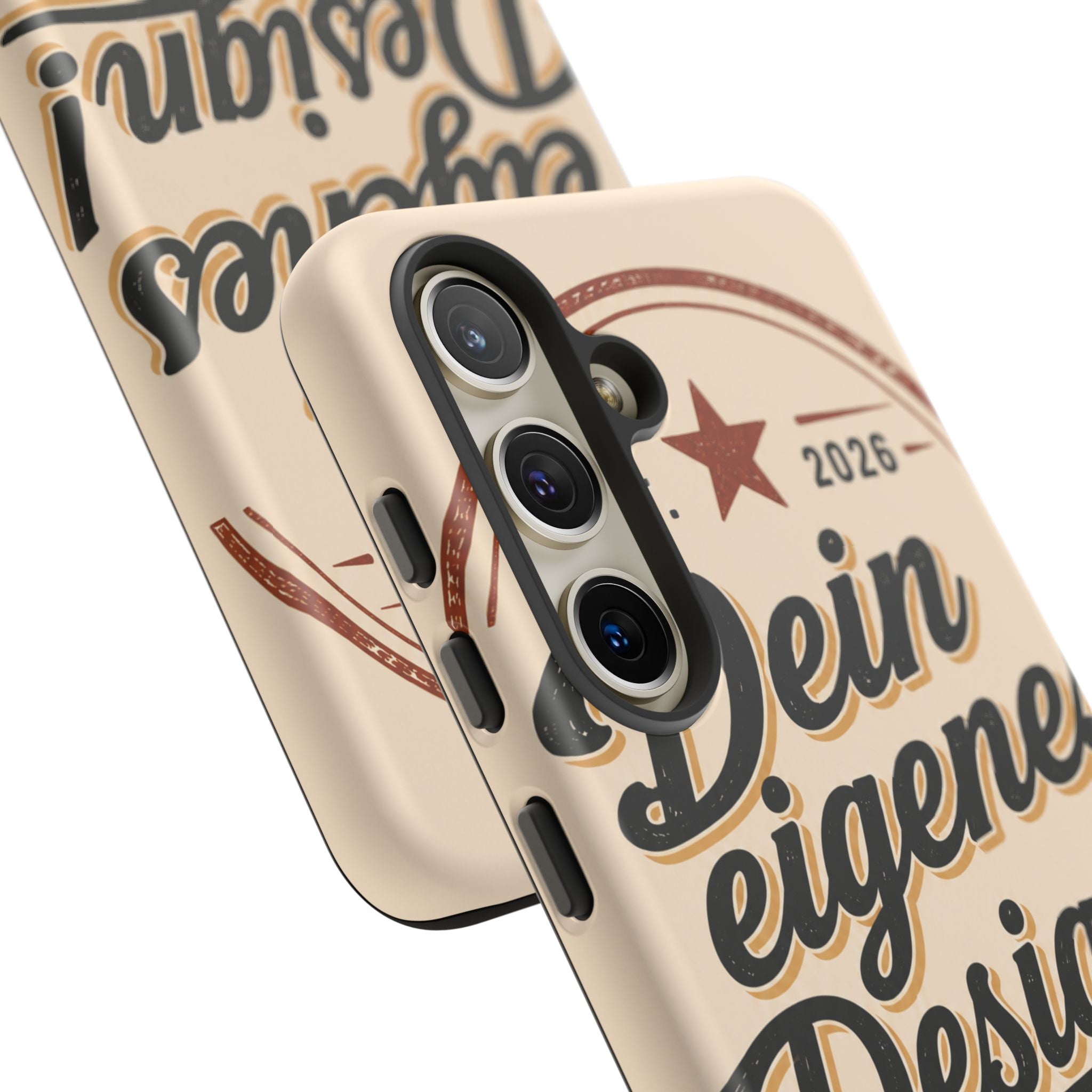 Custom Tough Phone Case — "Dein eigenes Design" Vintage Script Tough Case