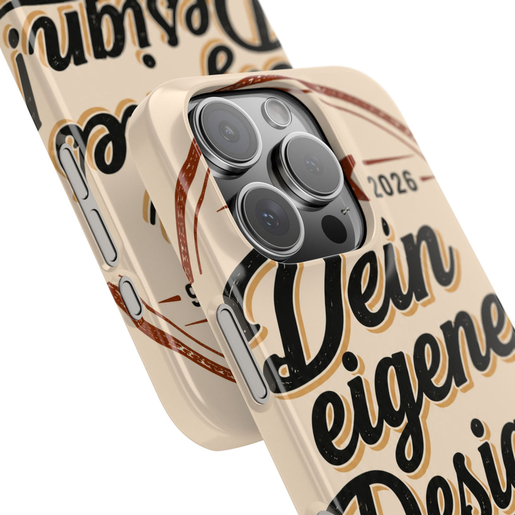 Phone Case — Retro "Dein eigenes Design" Customizable Snap Case