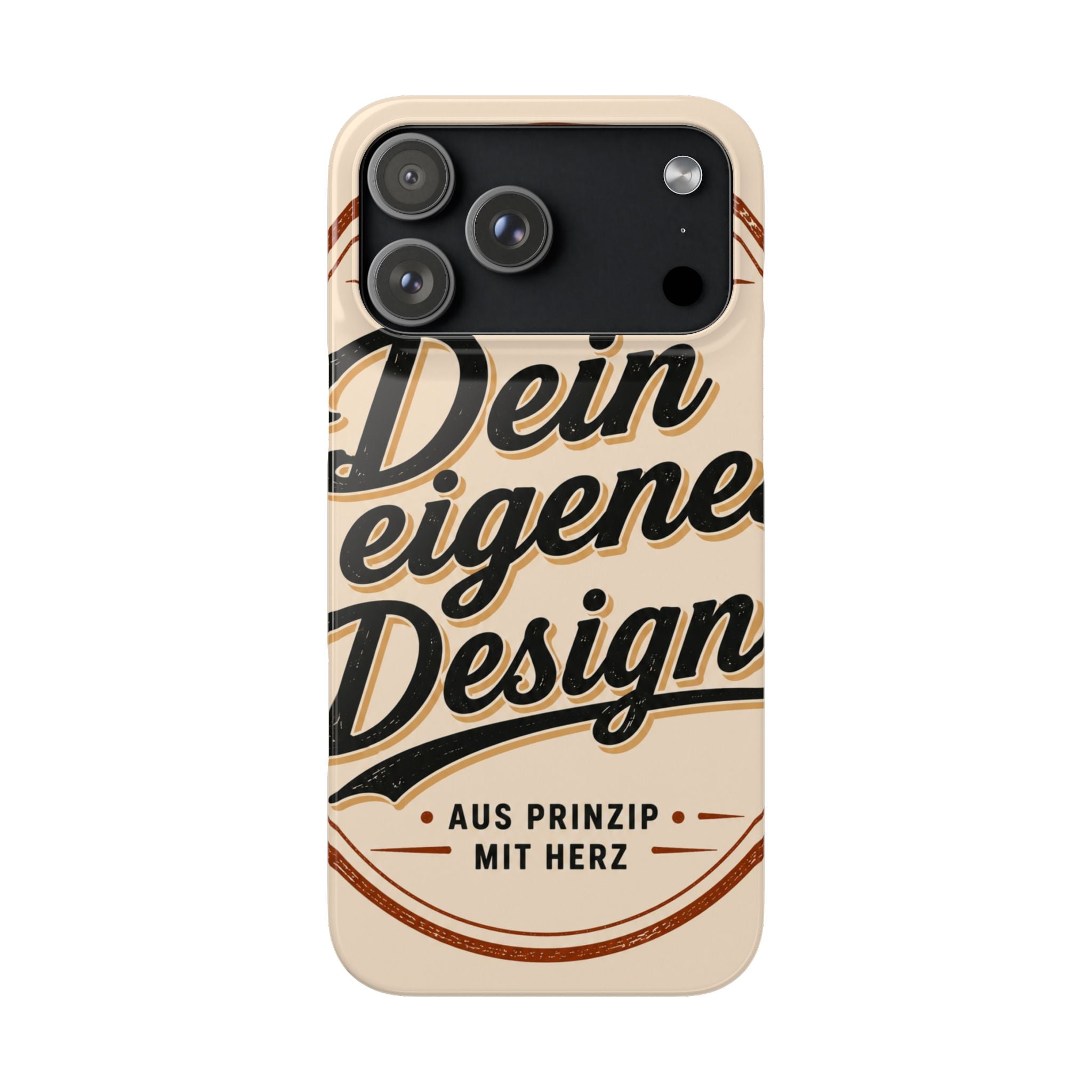 Phone Case — Retro "Dein eigenes Design" Customizable Snap Case
