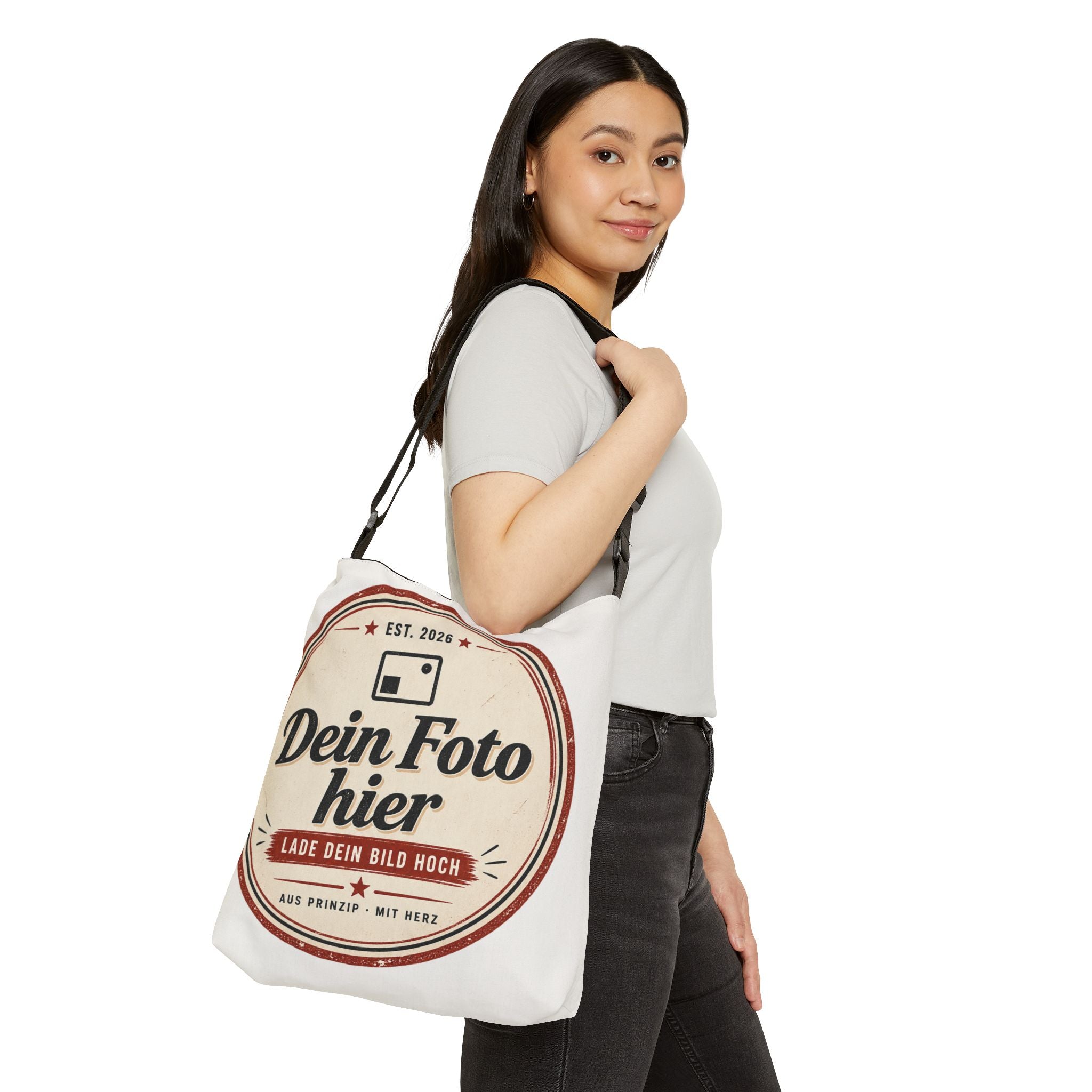 Personalized Canvas Messenger Bag – Design with your own photo