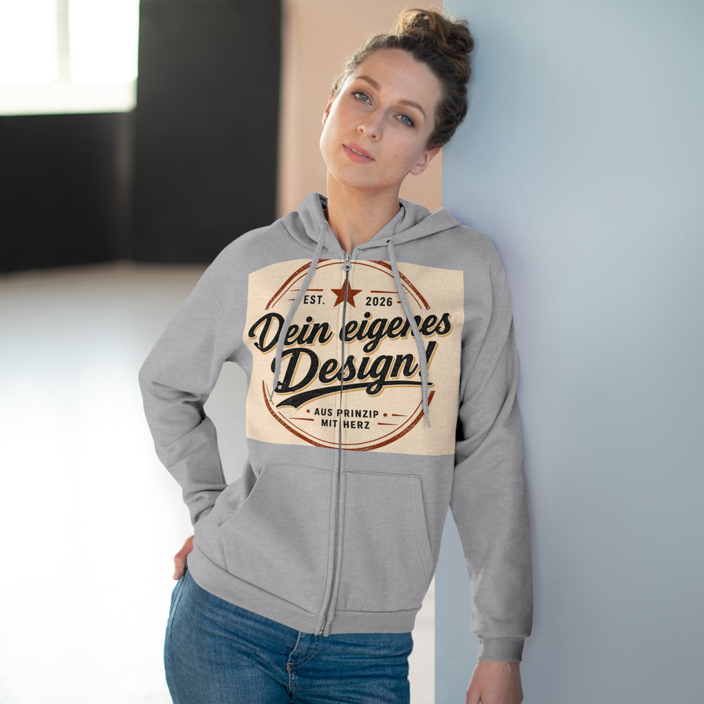 Personalisierter Zip Hoodie – Mit eigenem Foto gestalten