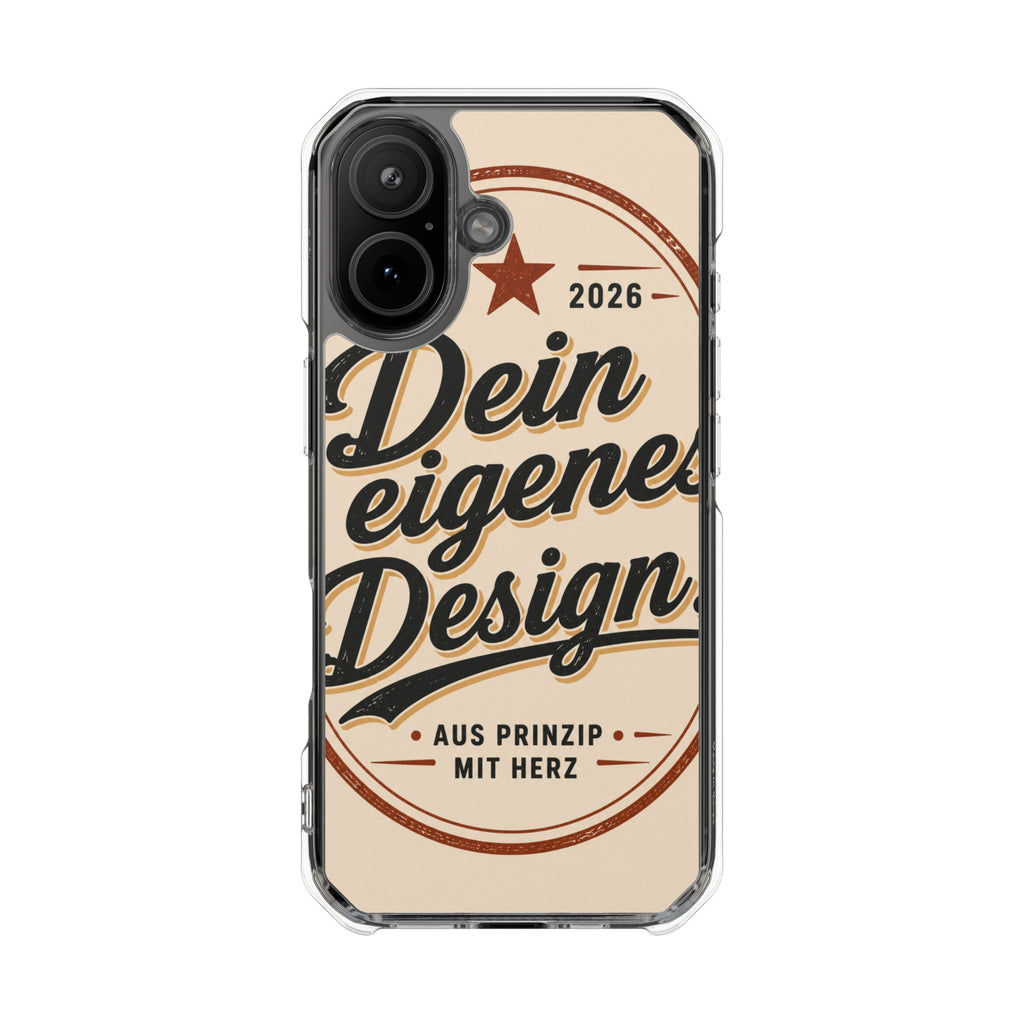 Clear Magnetic Phone Case — Custom Print “Dein eigenes Design”