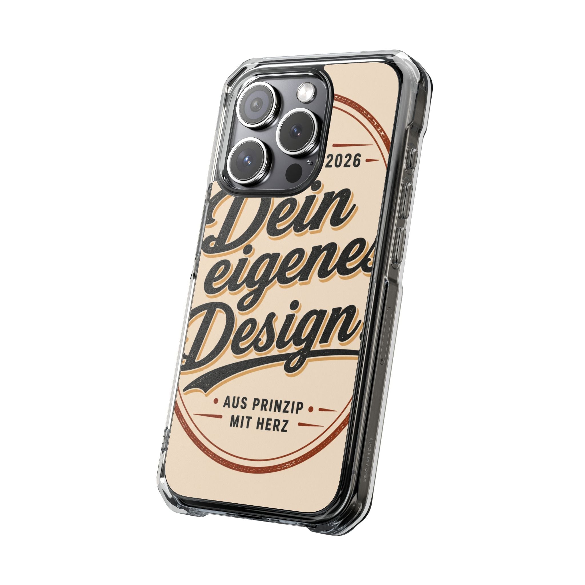 Clear Magnetic Phone Case — Custom Print “Dein eigenes Design”