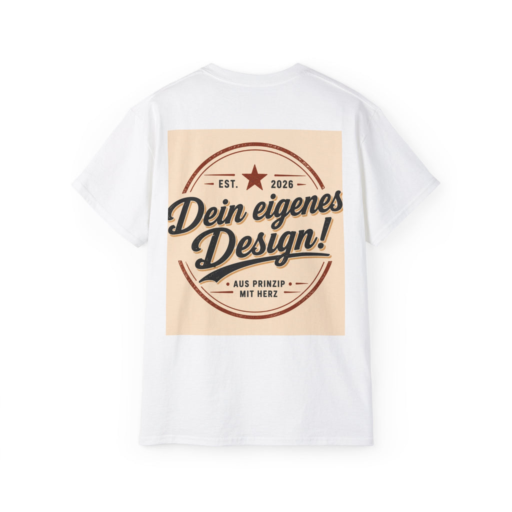 Vintage Badge T‑Shirt — "Dein eigenes Design!" Graphic Tee