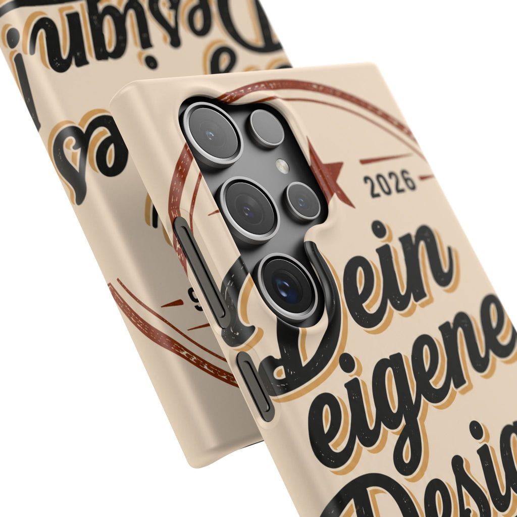 Phone Case — Retro "Dein eigenes Design" Customizable Snap Case