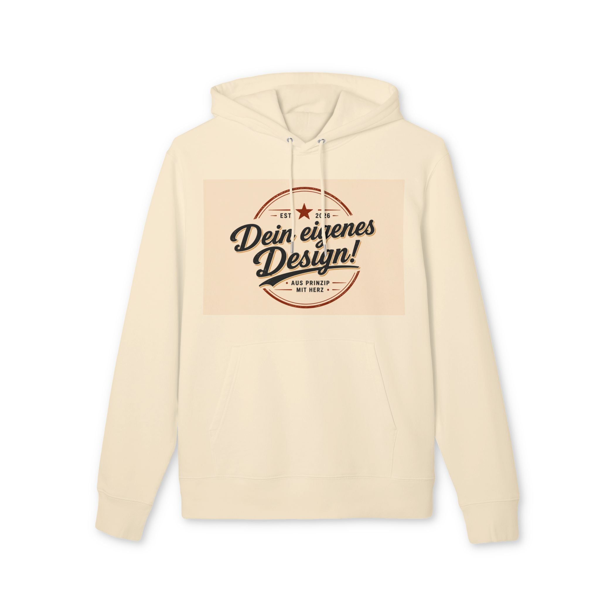 Hoodie — "Dein eigenes Design!" Vintage Badge Pullover