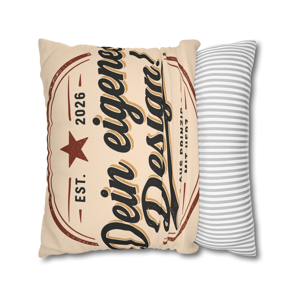 Spun Polyester Square Pillowcase