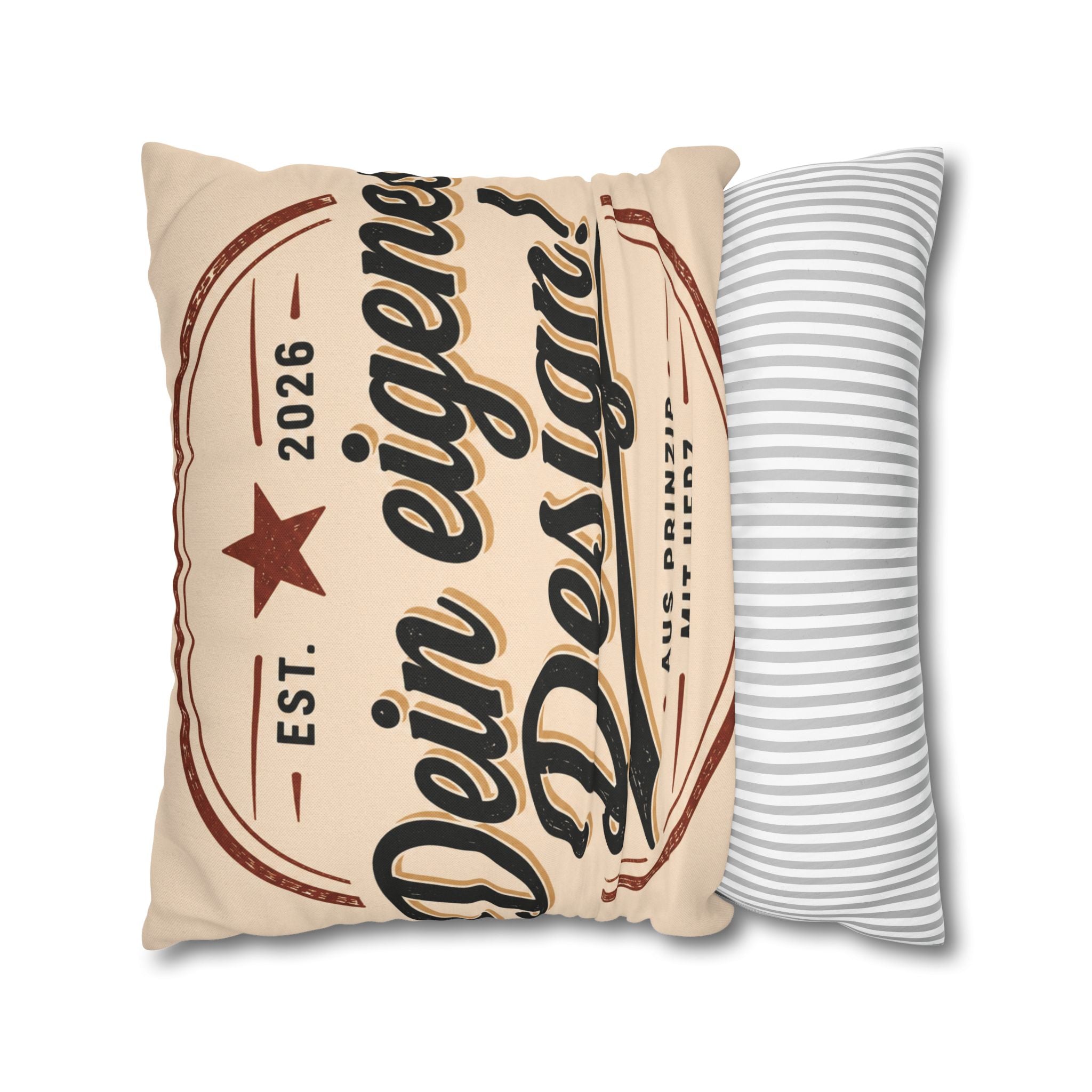 Spun Polyester Square Pillowcase