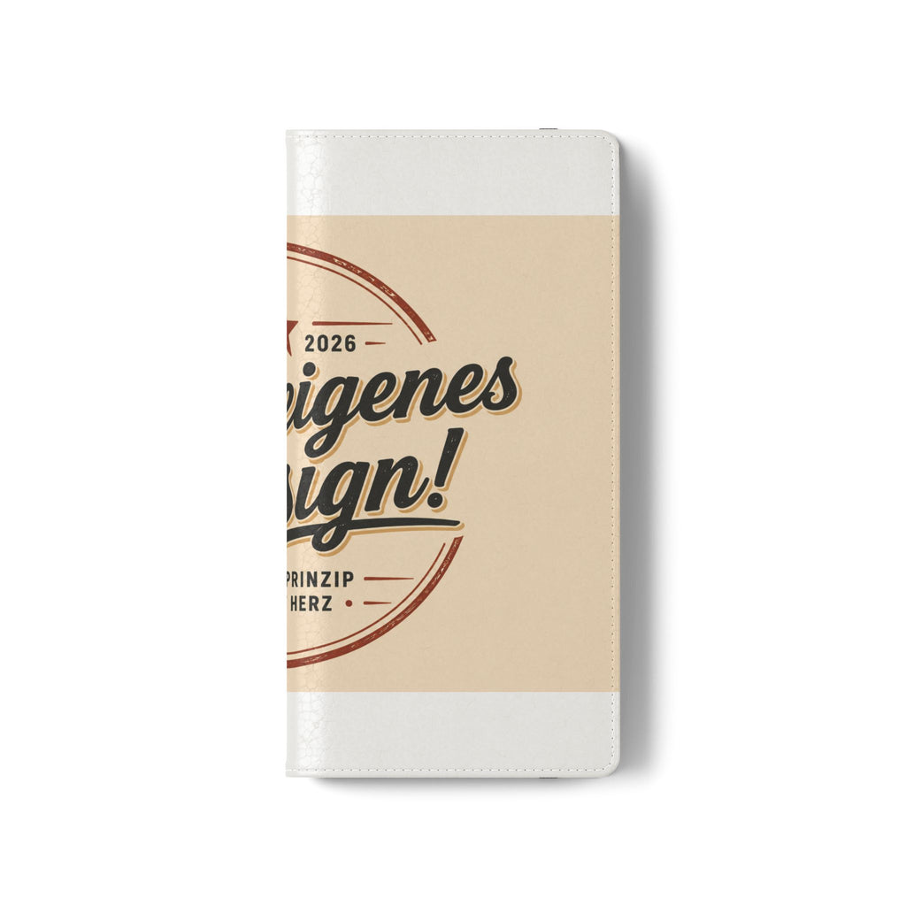 Flip Case Phone Wallet — "Dein eigenes Design!" Vintage Emblem
