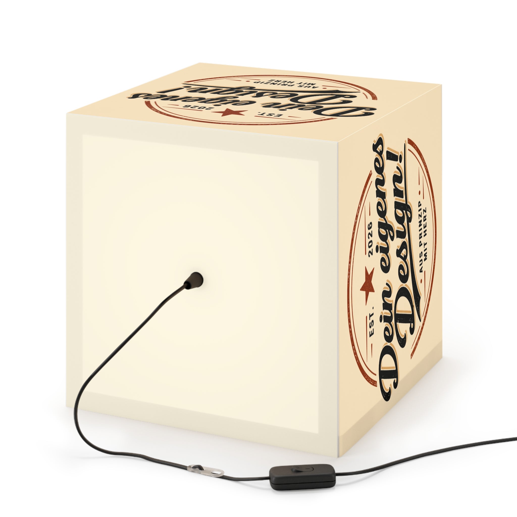 Cube Lamp — Personalized "Dein eigenes Design!" Hanging Light
