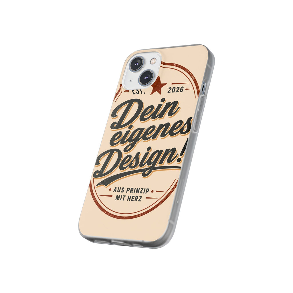 Phone Case — "Dein eigenes Design" Vintage Script Personalized Protective Case