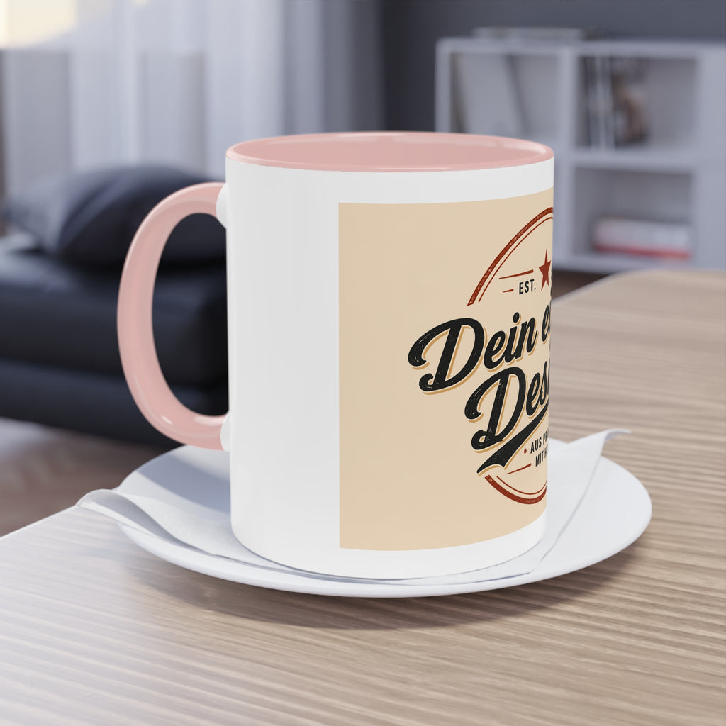 Zweifarbige Tasse personalisiert – Kaffeetasse 11oz mit eigenem Design bedrucken