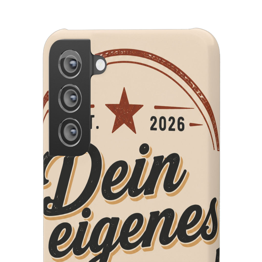 Phone Case — Retro "Dein eigenes Design" Customizable Snap Case