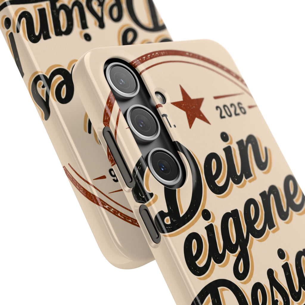 Phone Case — Retro "Dein eigenes Design" Customizable Snap Case