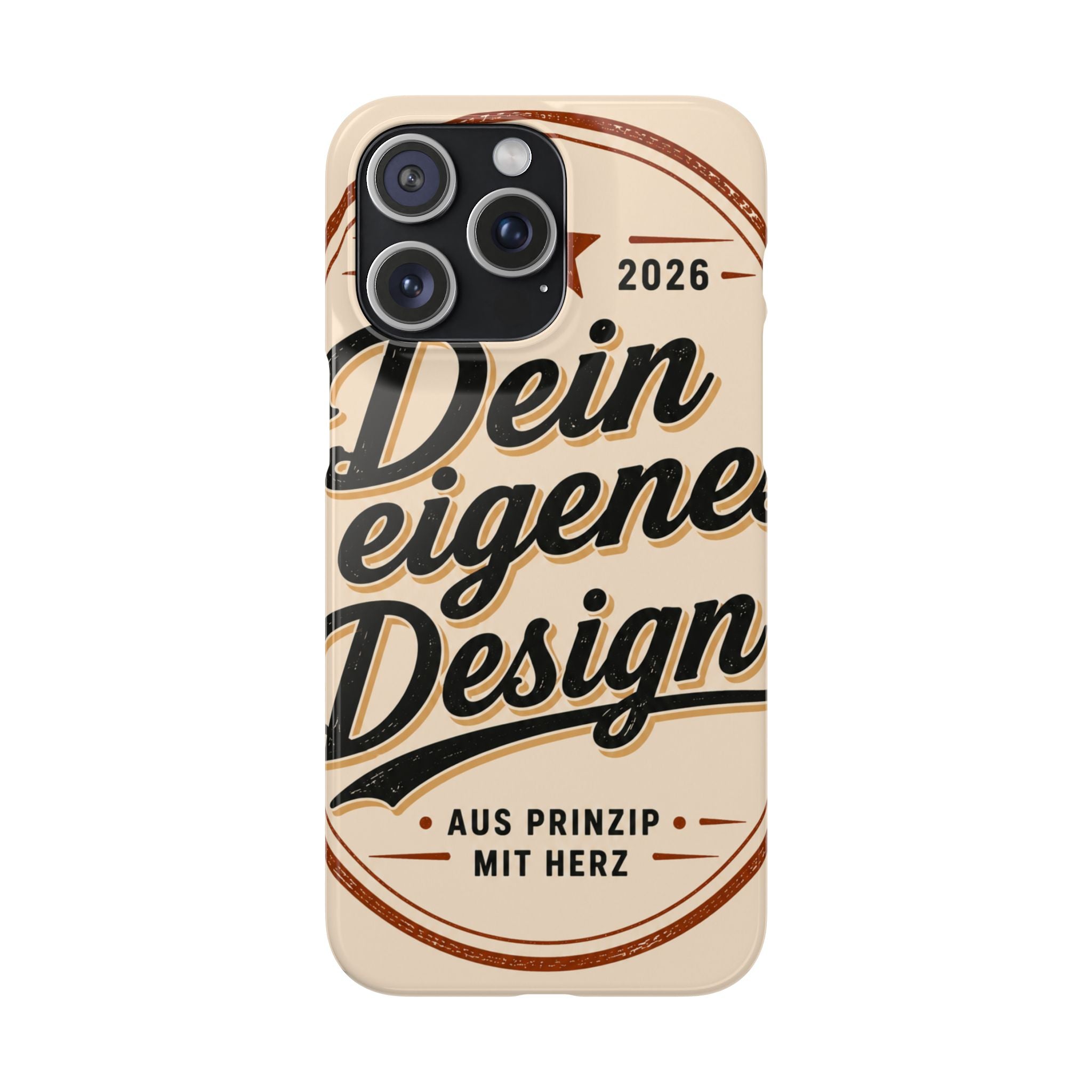 Phone Case — Retro "Dein eigenes Design" Customizable Snap Case