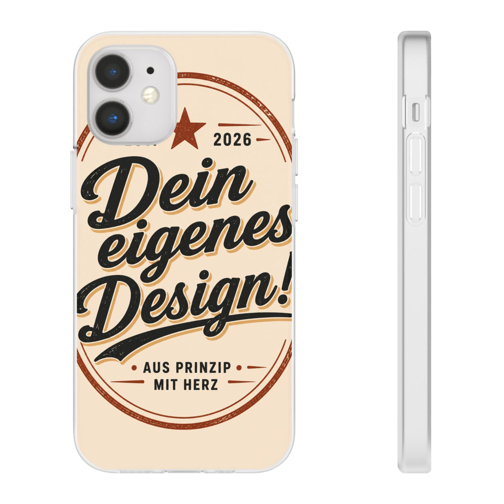 Phone Case — "Dein eigenes Design" Vintage Script Personalized Protective Case