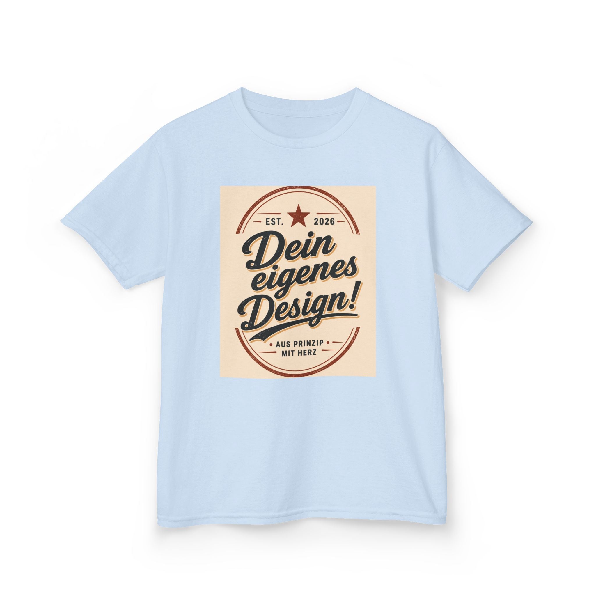 Kids T‑Shirt — "Dein eigenes Design!" Vintage Badge Graphic