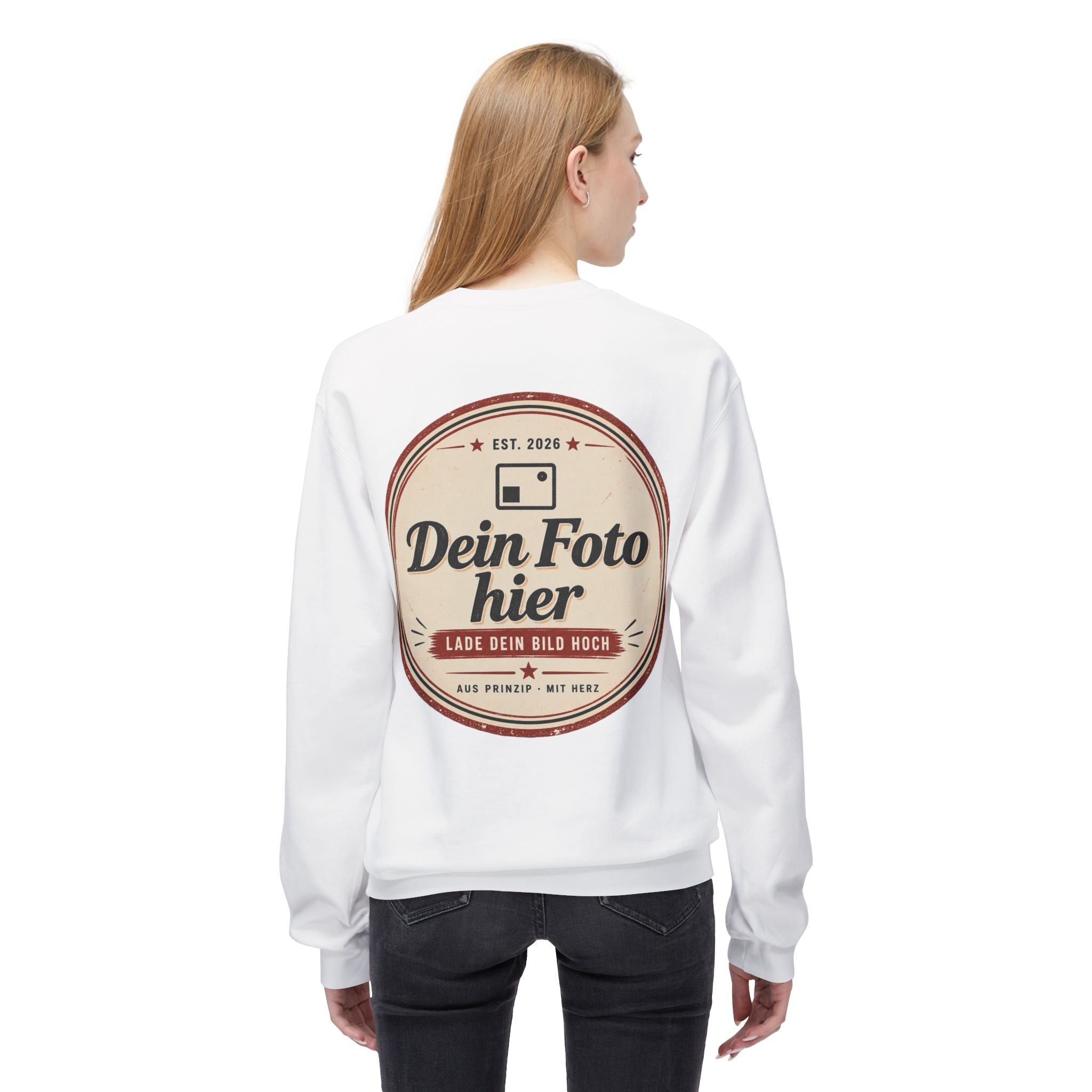 Sweatshirt personalized with photo – Design and print your own crewneck