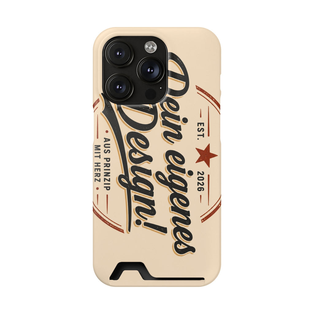 Handyhülle personalisiert mit Kartenhalter – iPhone & Samsung eigenes Design
