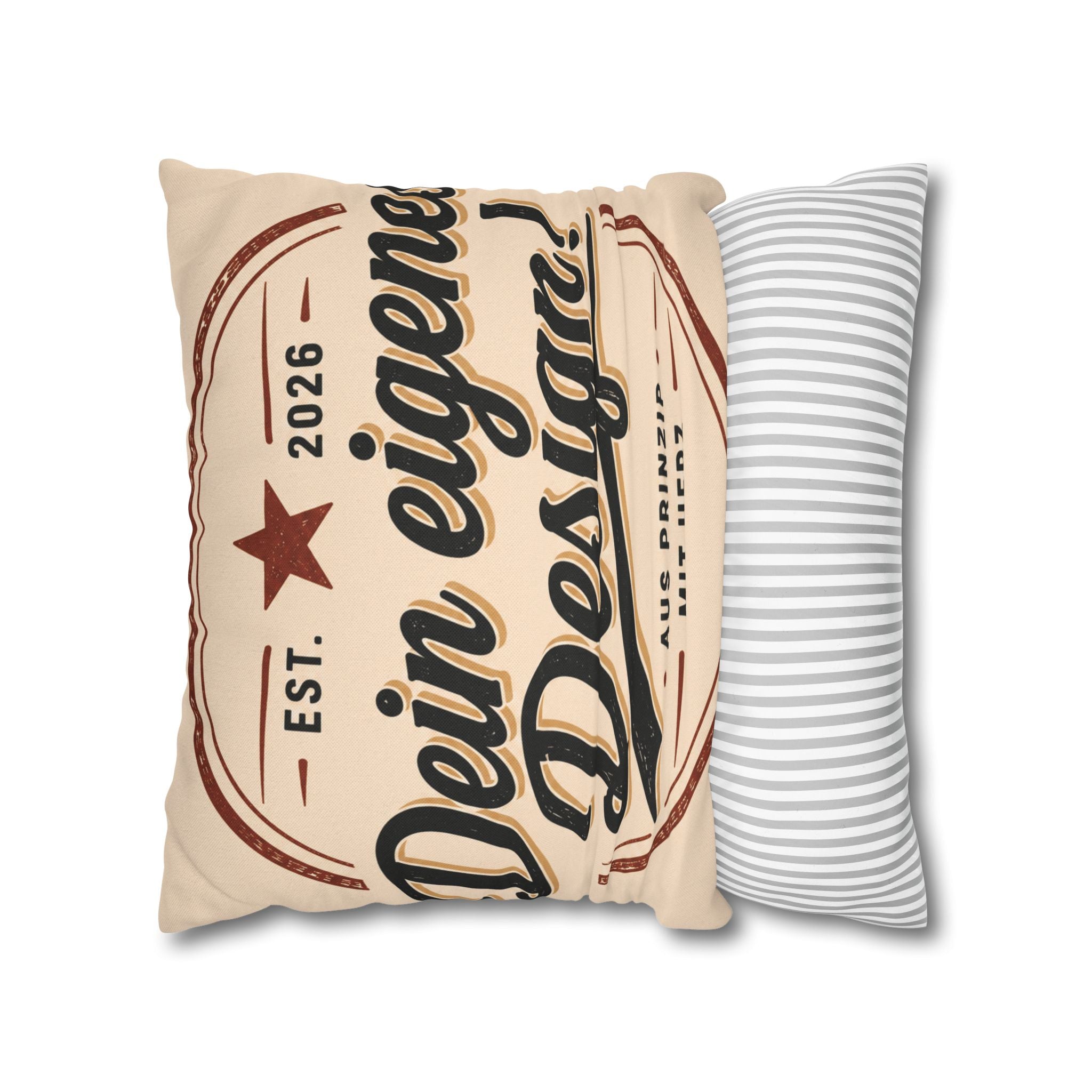 Spun Polyester Square Pillowcase
