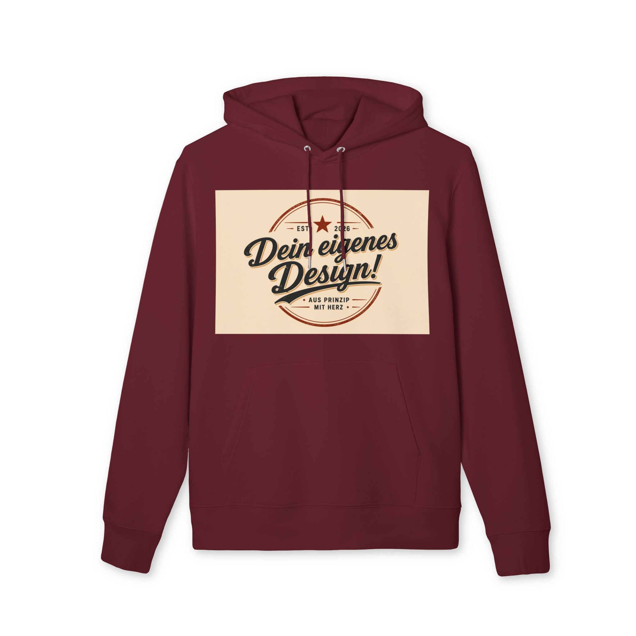 Hoodie — "Dein eigenes Design!" Vintage Badge Pullover
