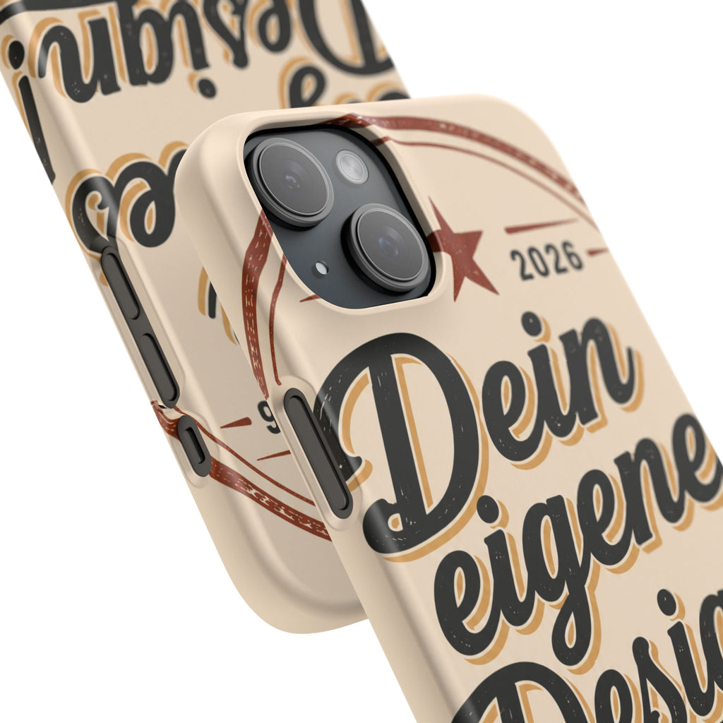 Phone Case — Retro "Dein eigenes Design" Customizable Snap Case