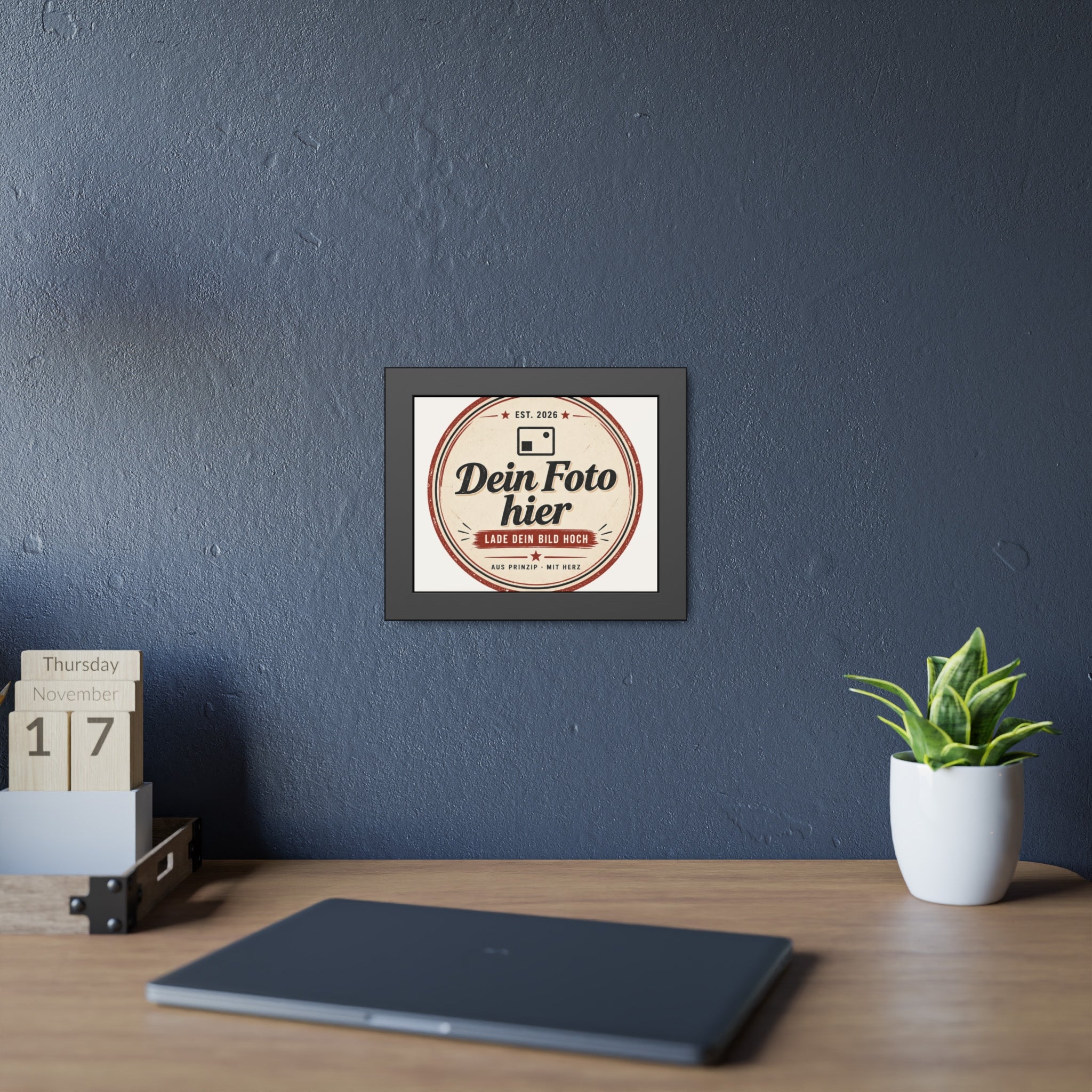 Personalised Poster with Frame – Black Photo Frame with Your Own Photo