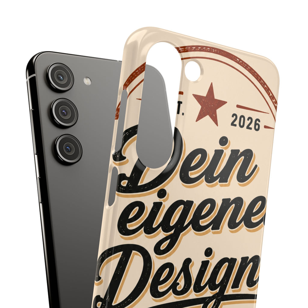 Phone Case — Retro "Dein eigenes Design" Customizable Snap Case
