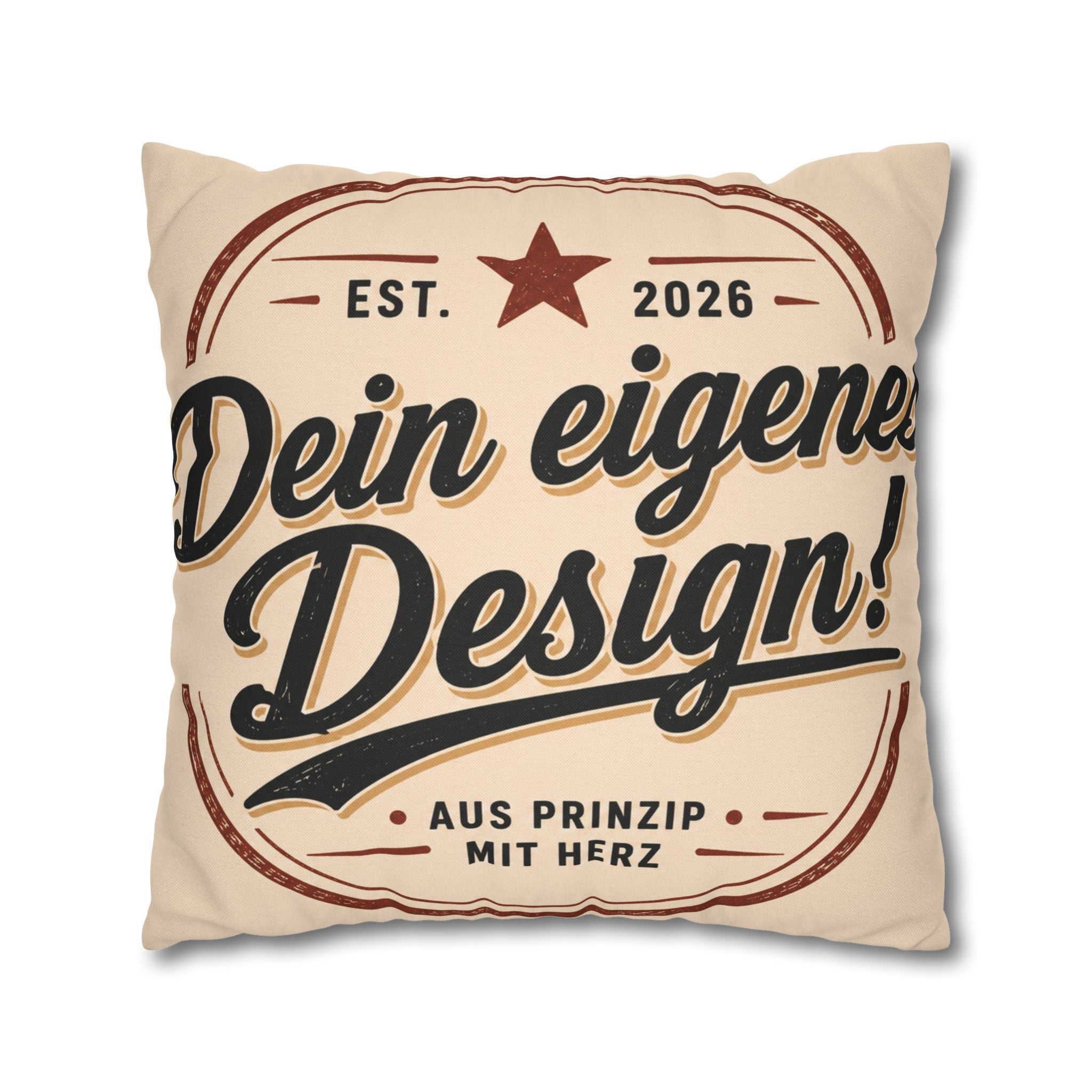 Spun Polyester Square Pillowcase