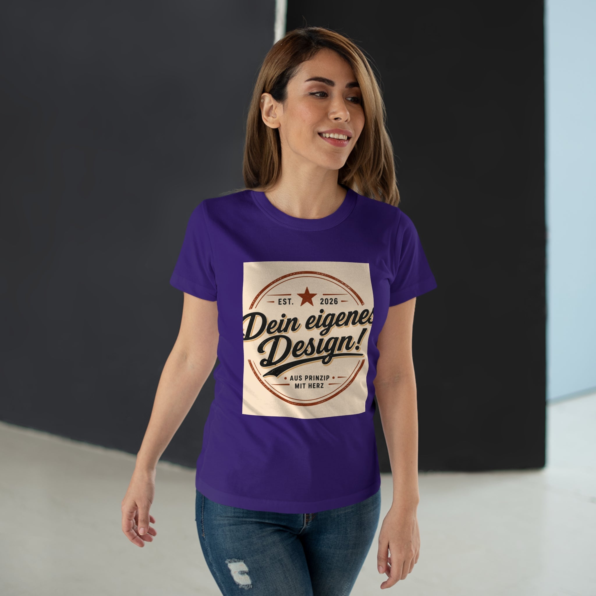 Women’s T-Shirt “Dein eigenes Design!” Vintage Badge Tee
