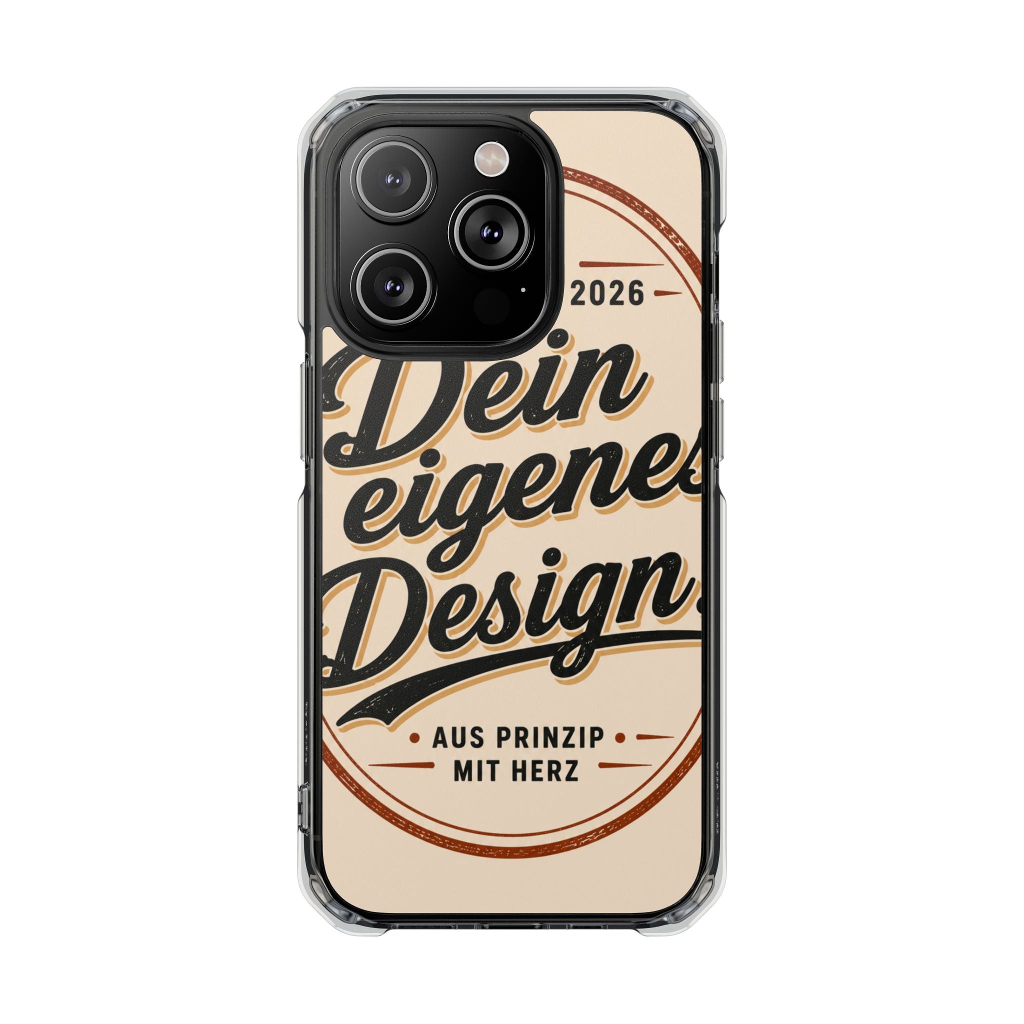 Clear Magnetic Phone Case — Custom Print “Dein eigenes Design”