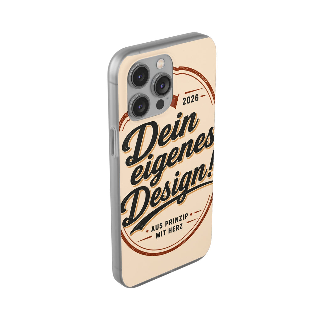 Phone Case — "Dein eigenes Design" Vintage Script Personalized Protective Case