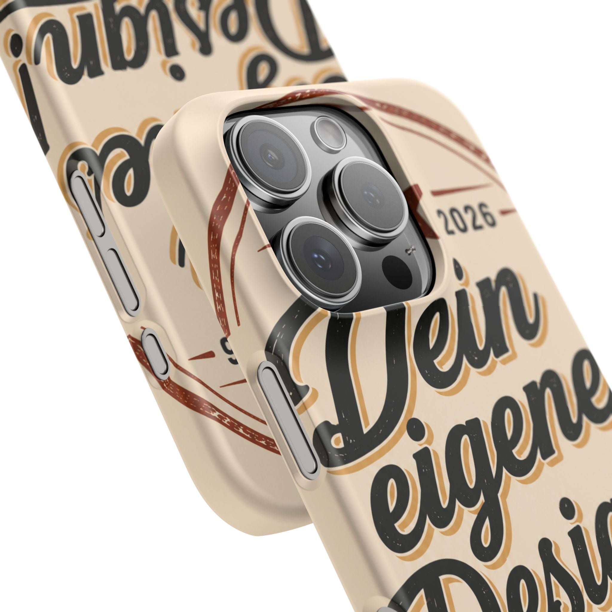 Phone Case — Retro "Dein eigenes Design" Customizable Snap Case