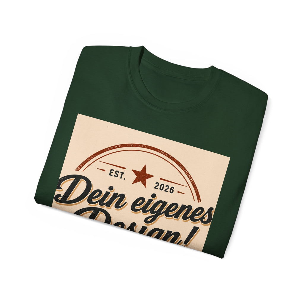 Vintage Badge T‑Shirt — "Dein eigenes Design!" Graphic Tee