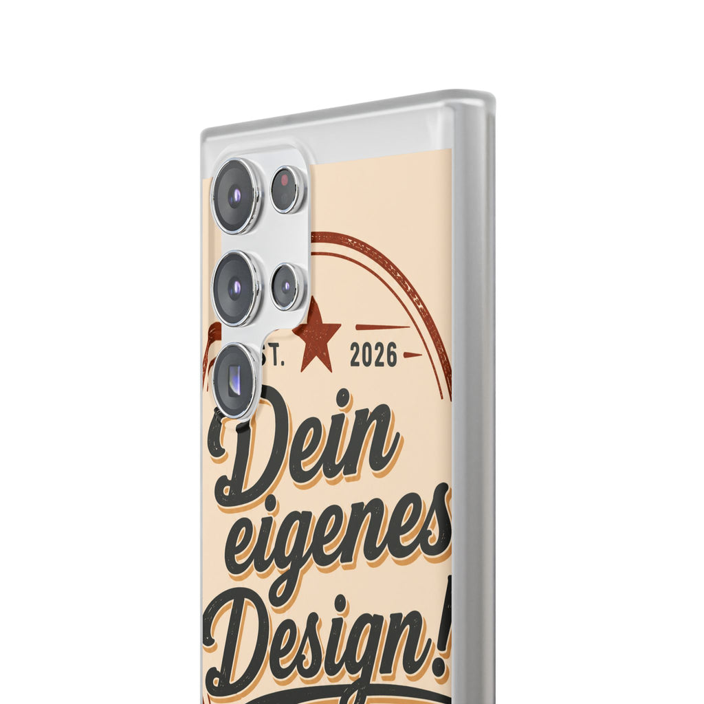 Phone Case — "Dein eigenes Design" Vintage Script Personalized Protective Case