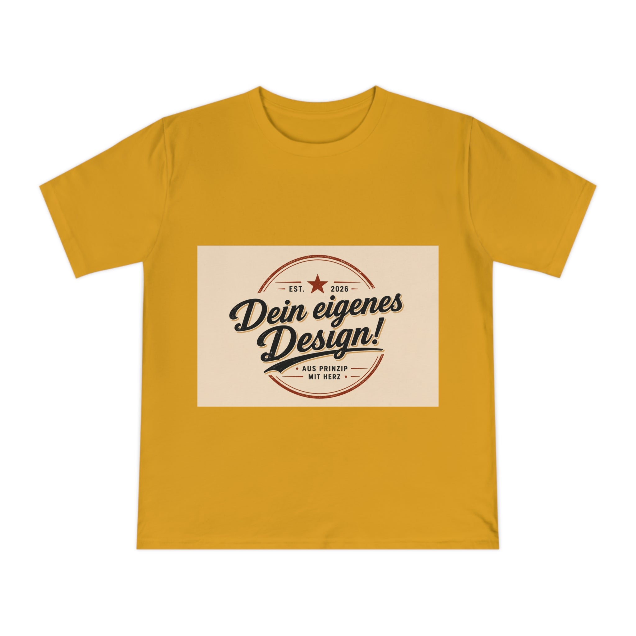 Vintage Badge T‑Shirt — "Dein eigenes Design!" Custom Retro Graphic Tee