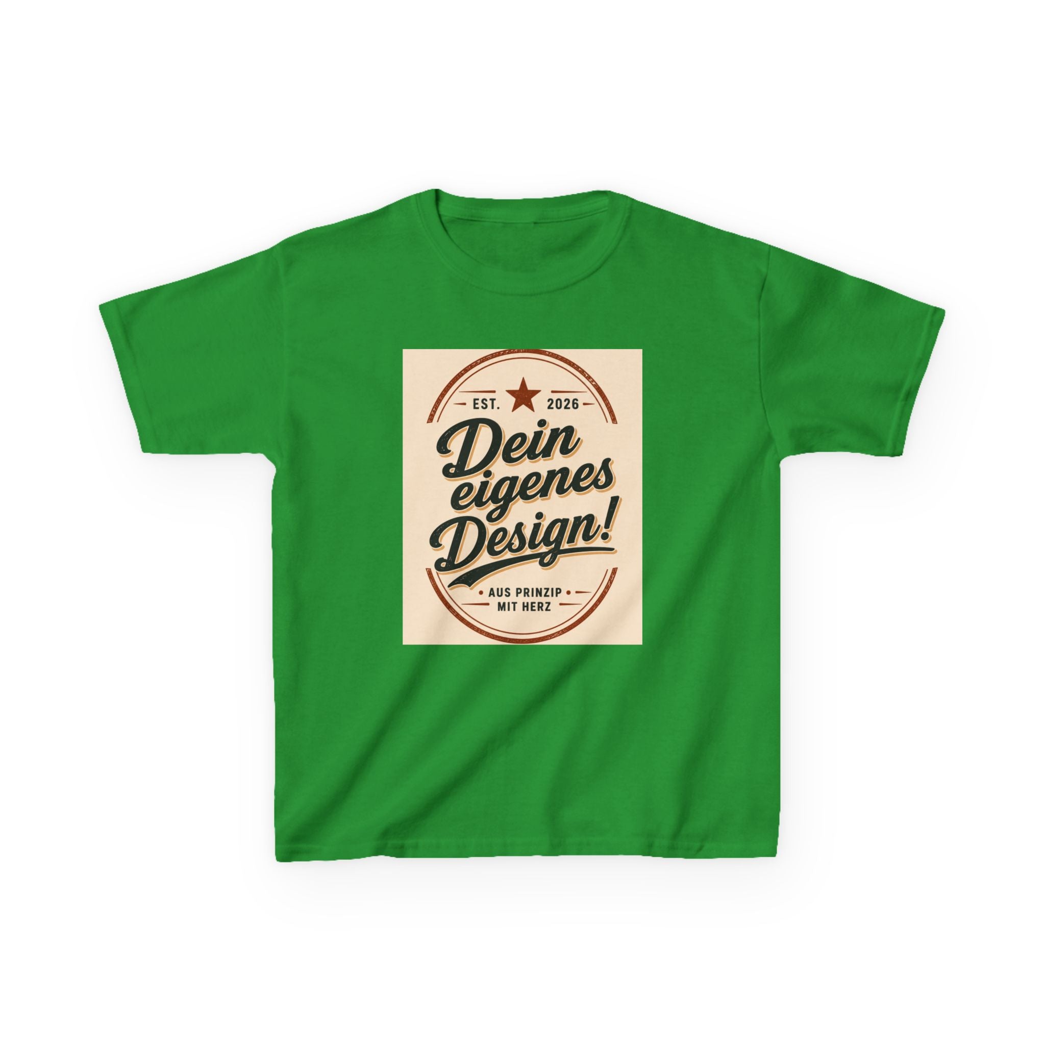Kids T‑Shirt — "Dein eigenes Design!" Vintage Badge Graphic