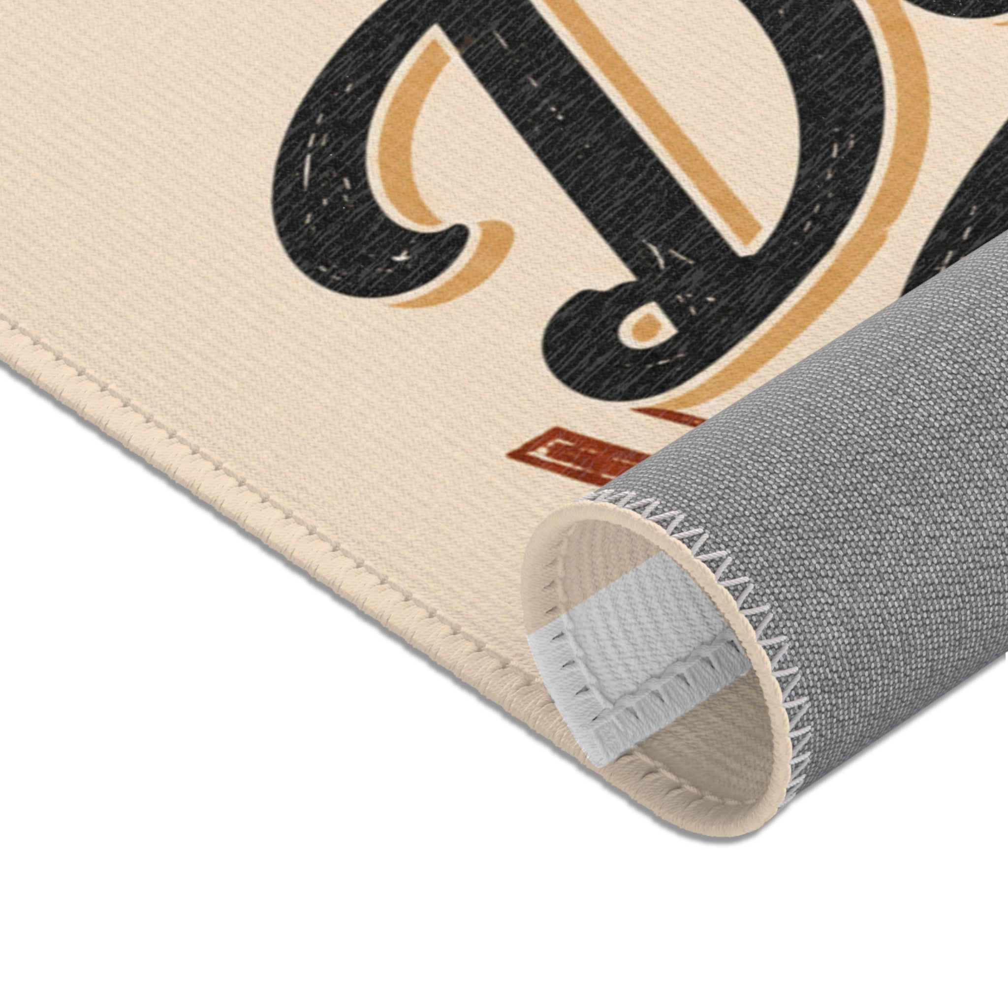 Personalized Vintage Area Rug — "Dein eigenes Design!" German Retro Accent Rug
