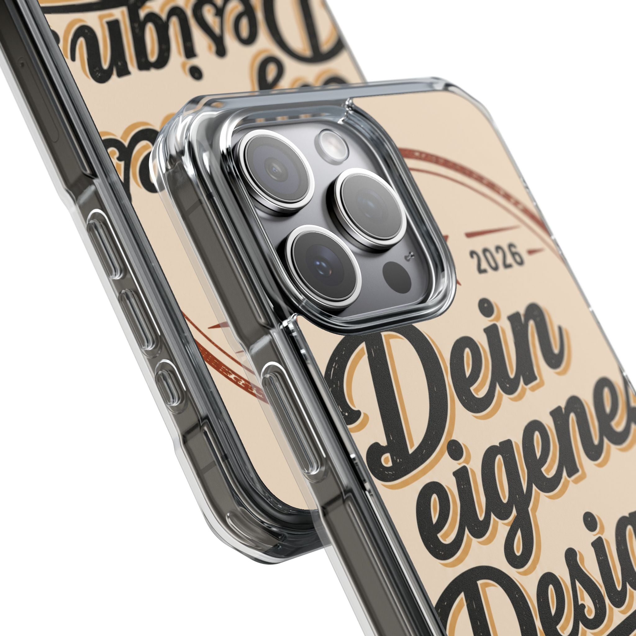 Clear Magnetic Phone Case — Custom Print “Dein eigenes Design”
