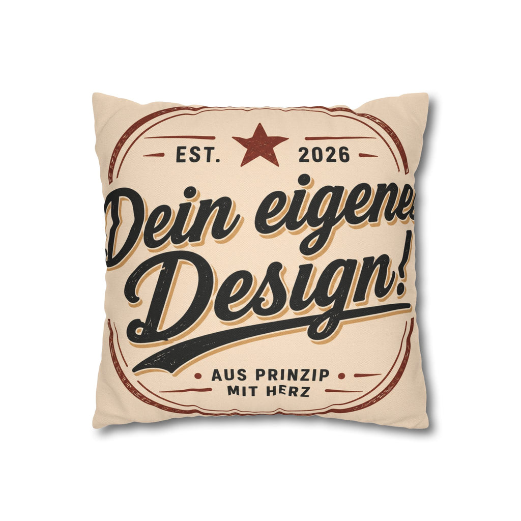 Spun Polyester Square Pillowcase
