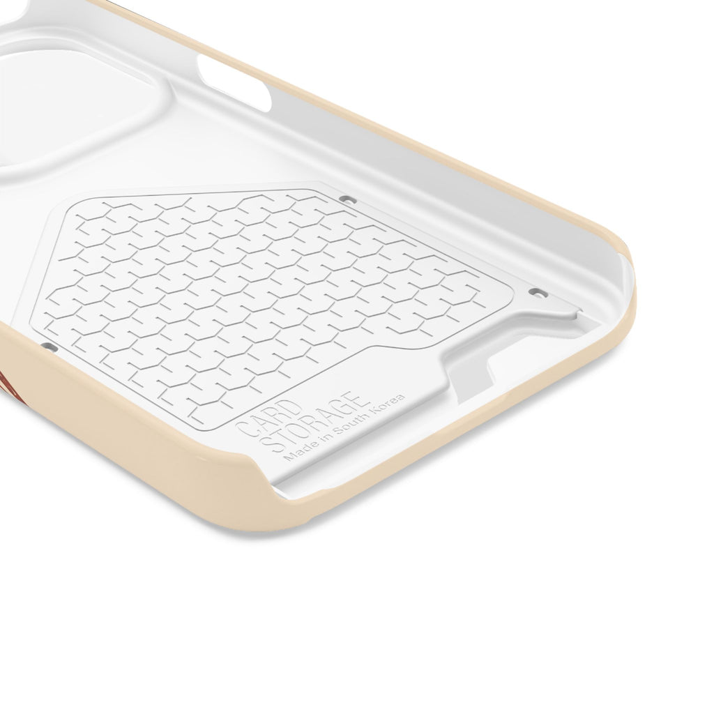 Retro Script Phone Case with Card Holder — "Dein eigenes Design!"